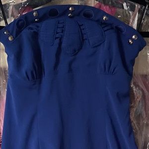 Blue dress with detail